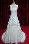 elegant hot selling sleeveless french lace beading wedding dress